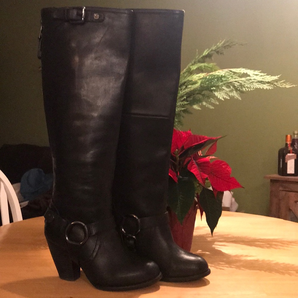 Rudsak Black Knee high Leather Boots